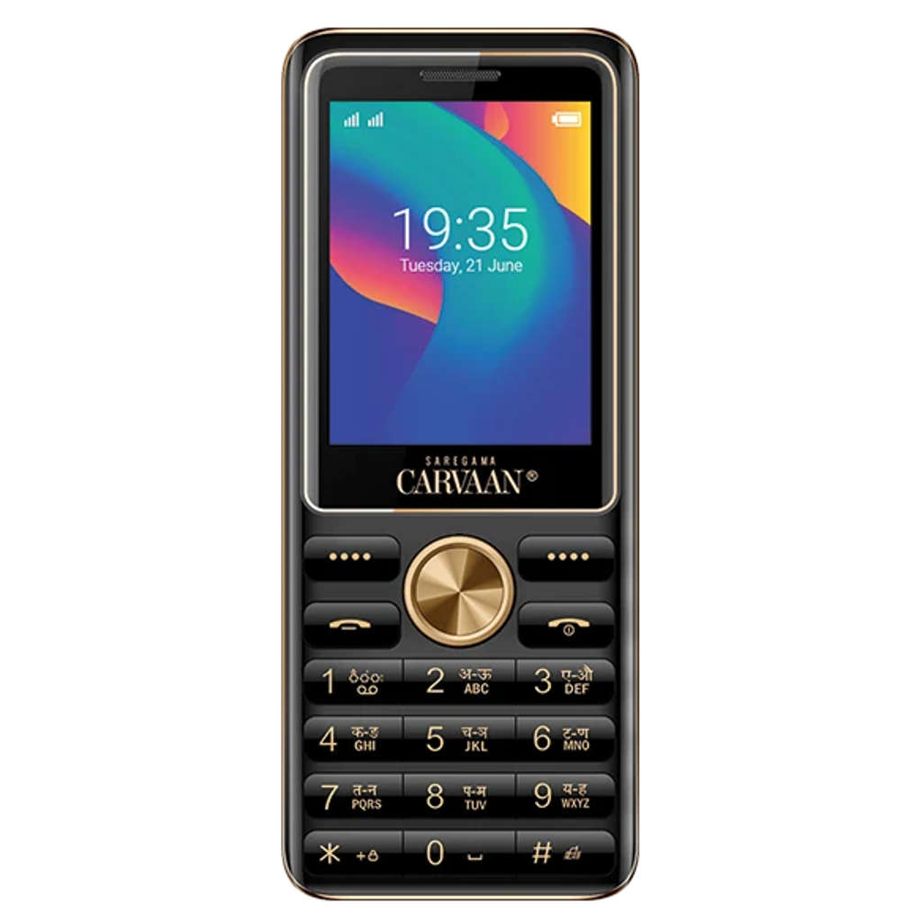 Saregama Carvaan Keypad Mobile Phone 1500 Pre-Loaded Tamil Songs 2.4 Inch Classic Black M21 