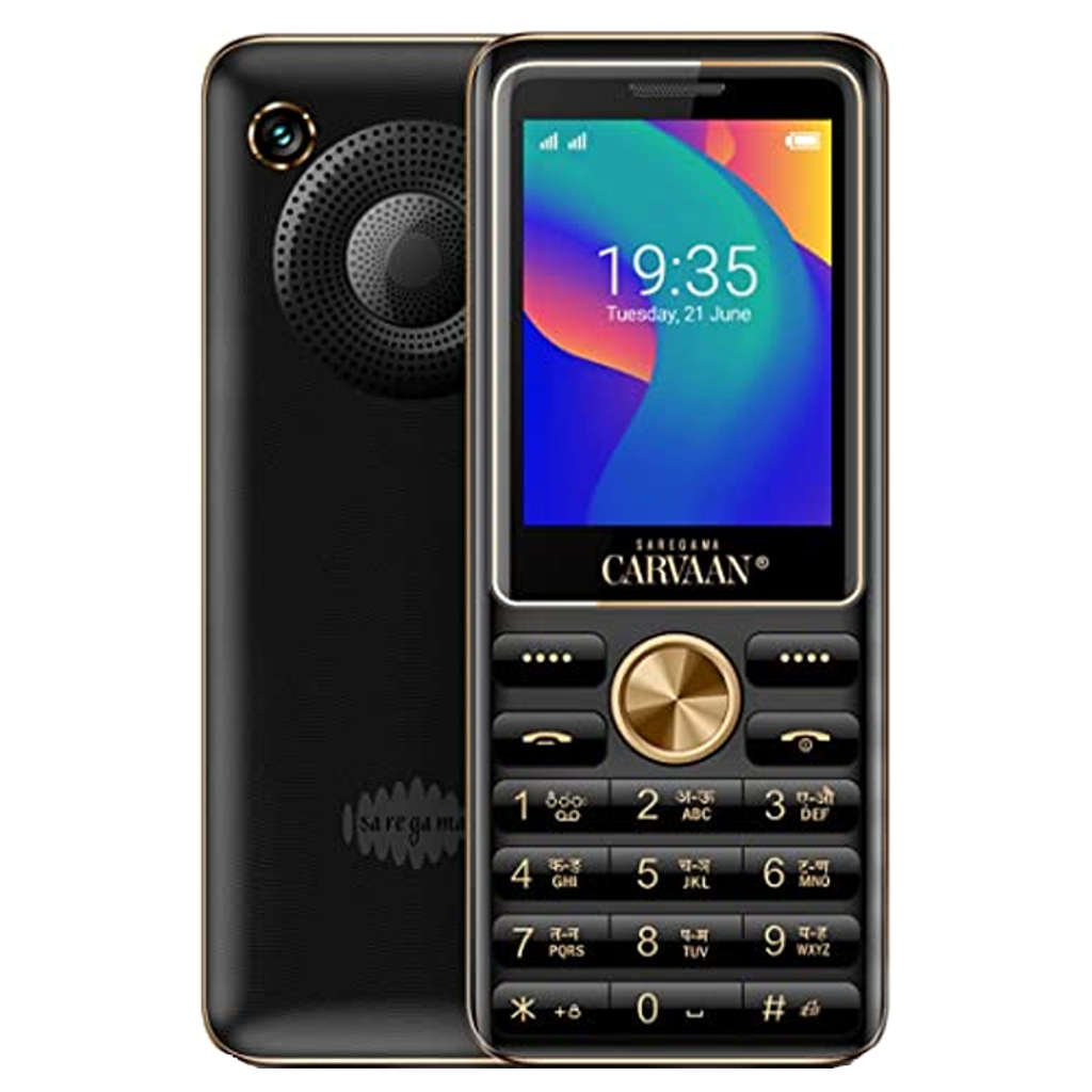 Saregama Carvaan Keypad Mobile Phone 1500 Pre-Loaded Tamil Songs 2.4 Inch Classic Black M21