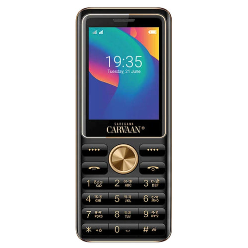 Saregama Carvaan Keypad Mobile Phone 1500 Pre-Loaded Hindi Songs 2.4 Inch Classic Black M21 