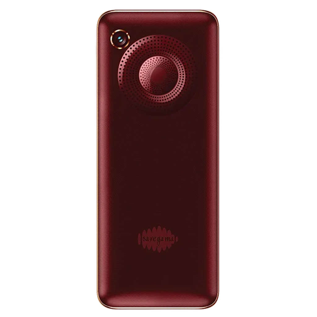 Saregama Carvaan Keypad Mobile Phone 1500 Pre-Loaded Hindi Songs 2.4 Inch Metallic Red M21