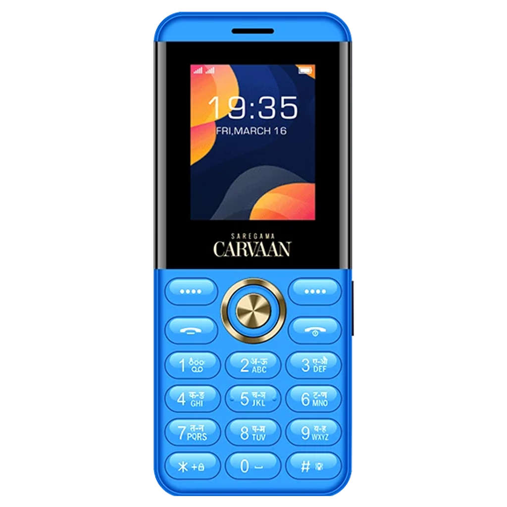 Saregama Carvaan Don M12 Keypad Mobile Phone 1000 Pre-Loaded Tamil Songs 1.8 Inch Orchid Blue 