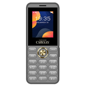 Saregama Carvaan Don M12 Keypad Mobile Phone 1000 Pre-Loaded Tamil Songs 1.8 Inch Charcoal Grey 