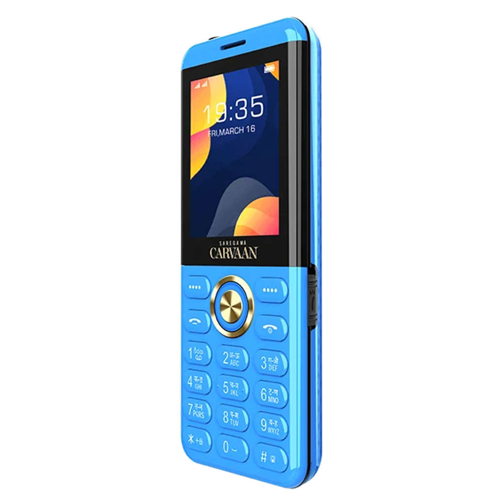 Saregama Carvaan Don M22 Keypad Mobile Phone 1000 Pre-Loaded Tamil Songs 2.4 Inch Orchid Blue