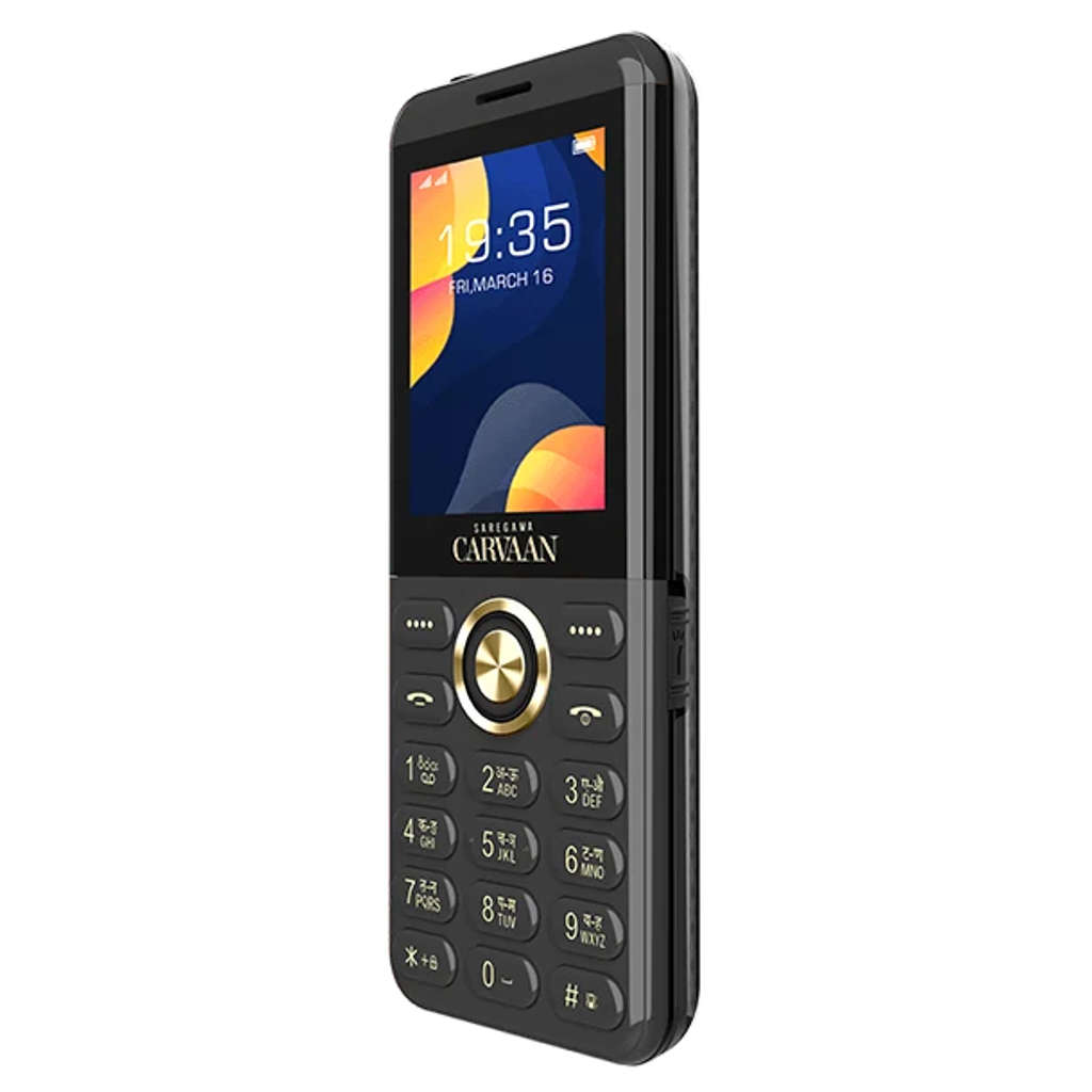 Saregama Carvaan Don M22 Keypad Mobile Phone 1000 Pre-Loaded Hindi Songs 2.4 Inch Classic Black