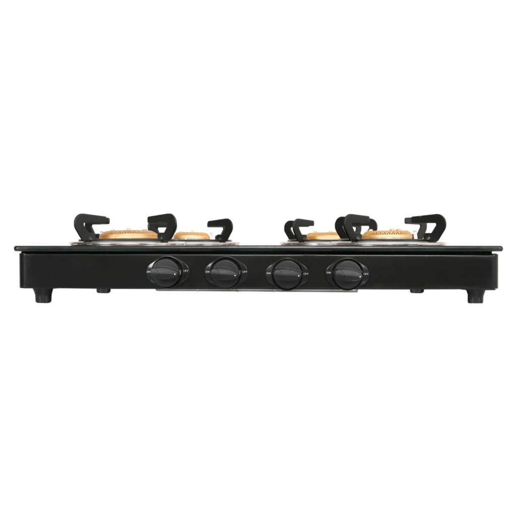 Faber Jumbo Neo XL AI Glass Top Gas Stove 4 Brass Burner