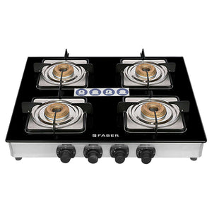 Faber Supreme Plus C Gas Stove 4 Brass Burner 