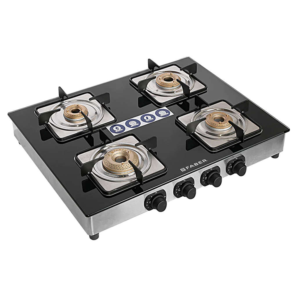 Faber Supreme Plus C Gas Stove 4 Brass Burner