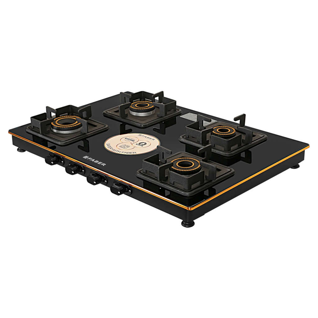 Faber Prince Plus Gas Stove 4 Brass Burner