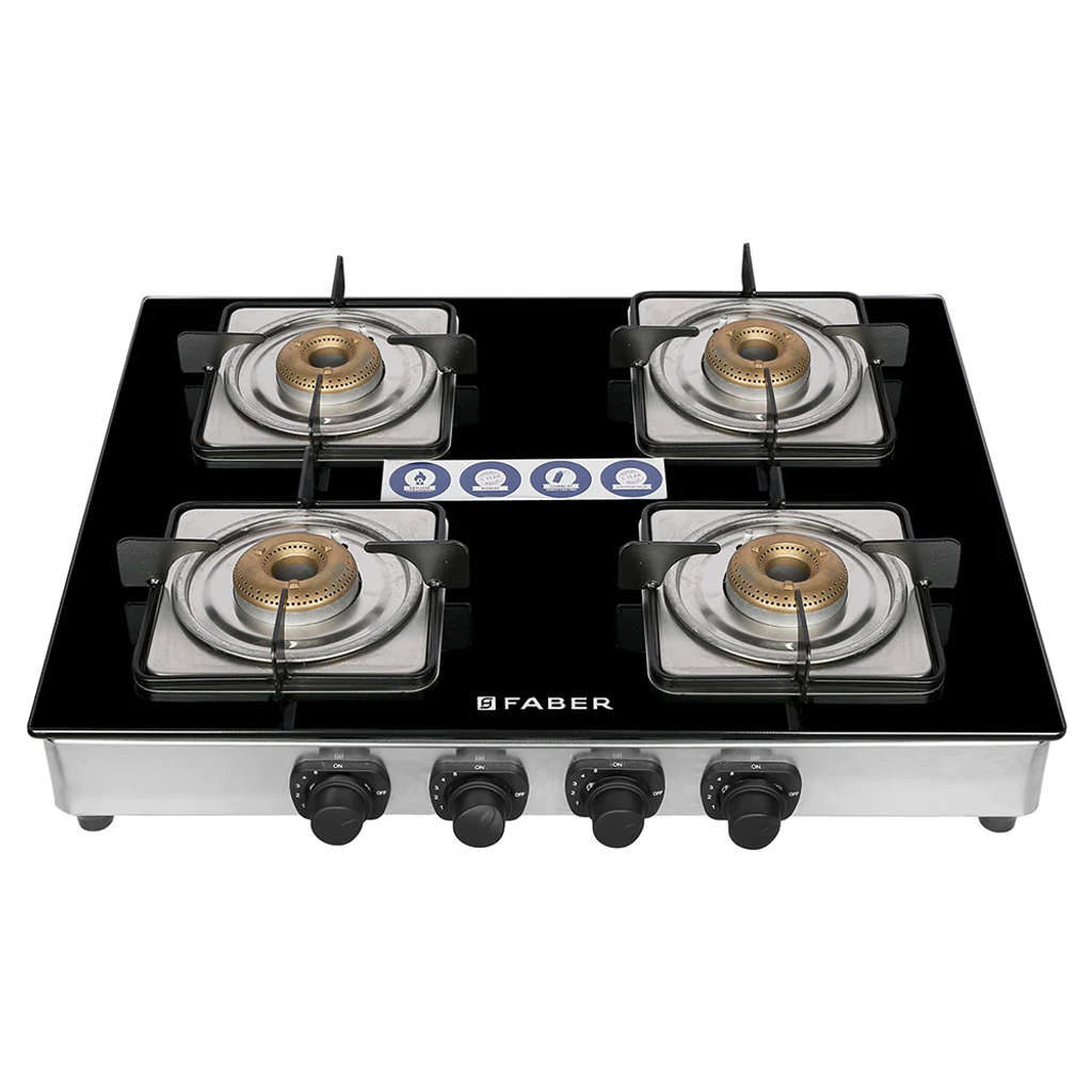 Faber Supreme Plus C AI Gas Stove 4 Brass Burner 