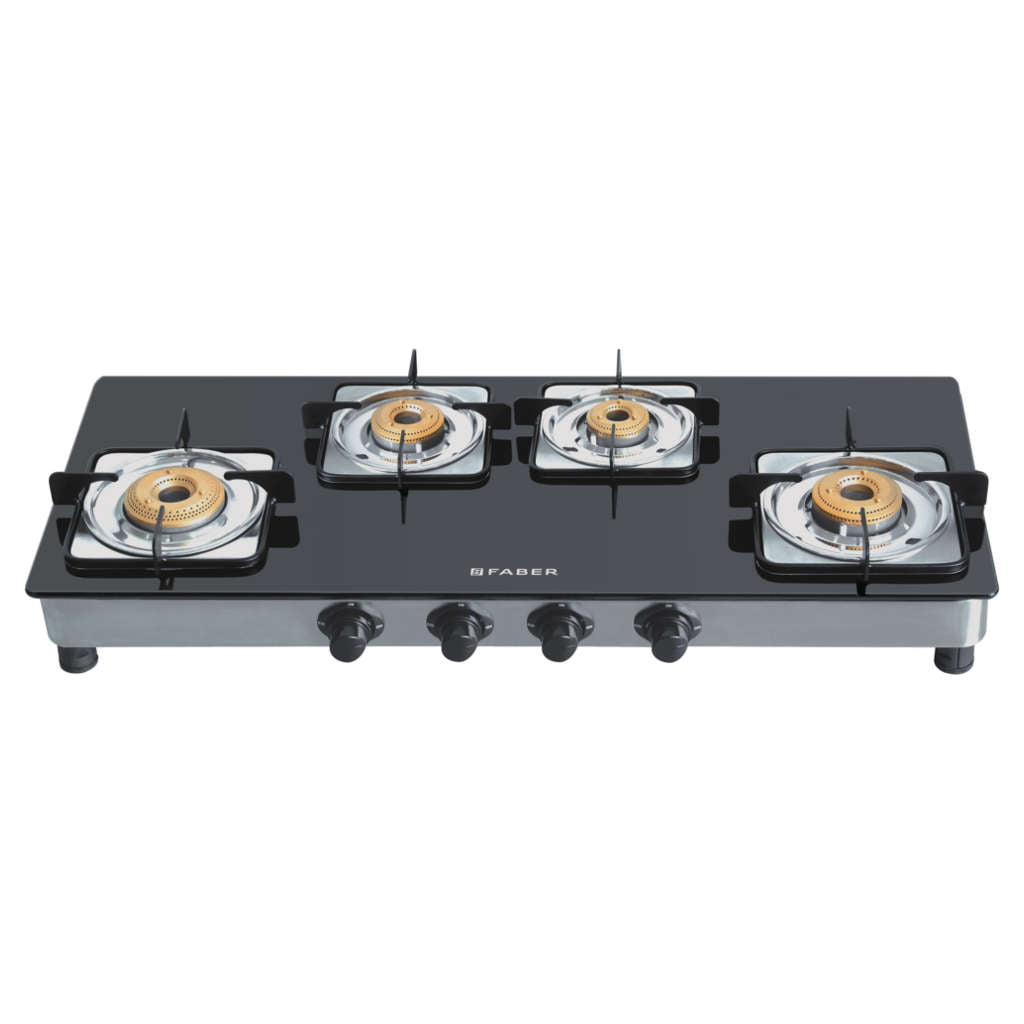 Faber Supreme Plus XL C Gas Stove 4 Brass Burner 