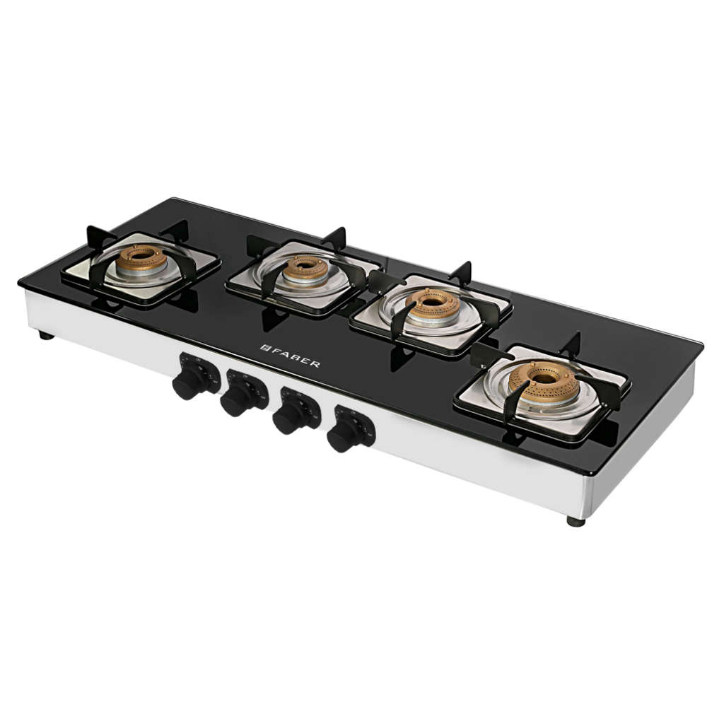 Faber Supreme Plus XL C Gas Stove 4 Brass Burner