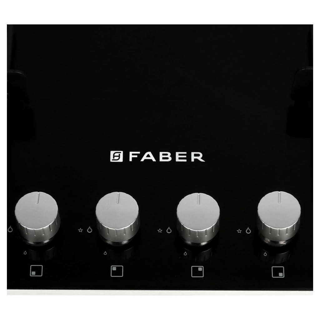 Faber HTG 654 CRS EBR CI Glass Top Gas Stove 4 Burner