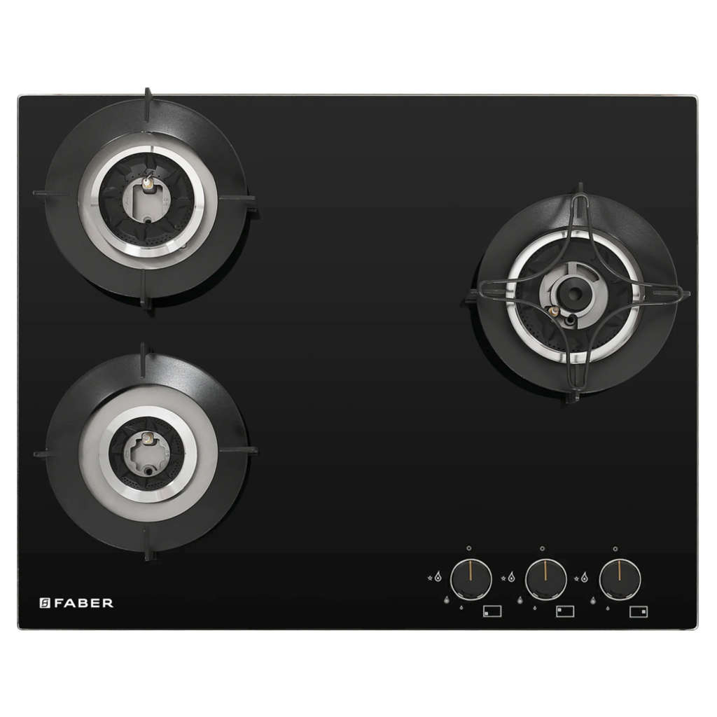 Faber Hob Superia Cooktop 3 Brass Burner HT 653 BR AI