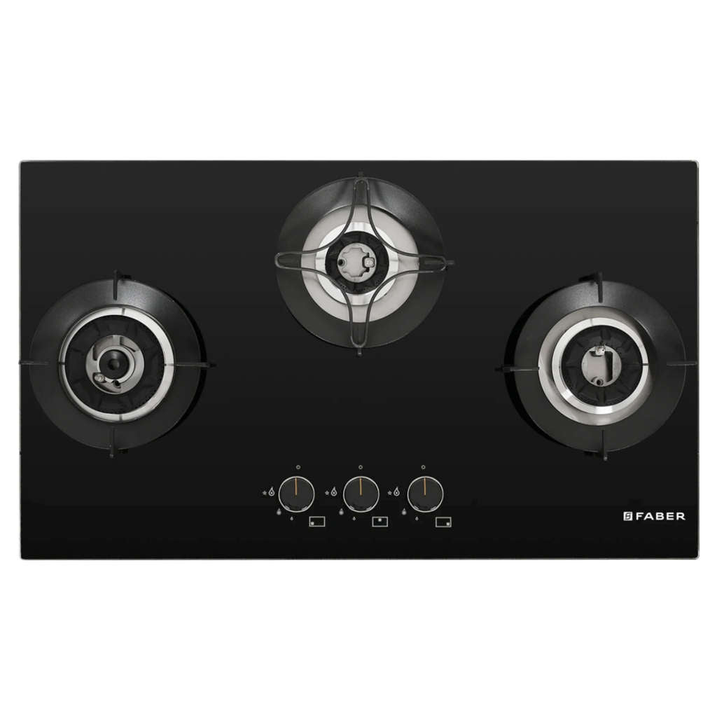 Faber Hob Superia Cooktop 3 Brass Burner HT 763 BR AI