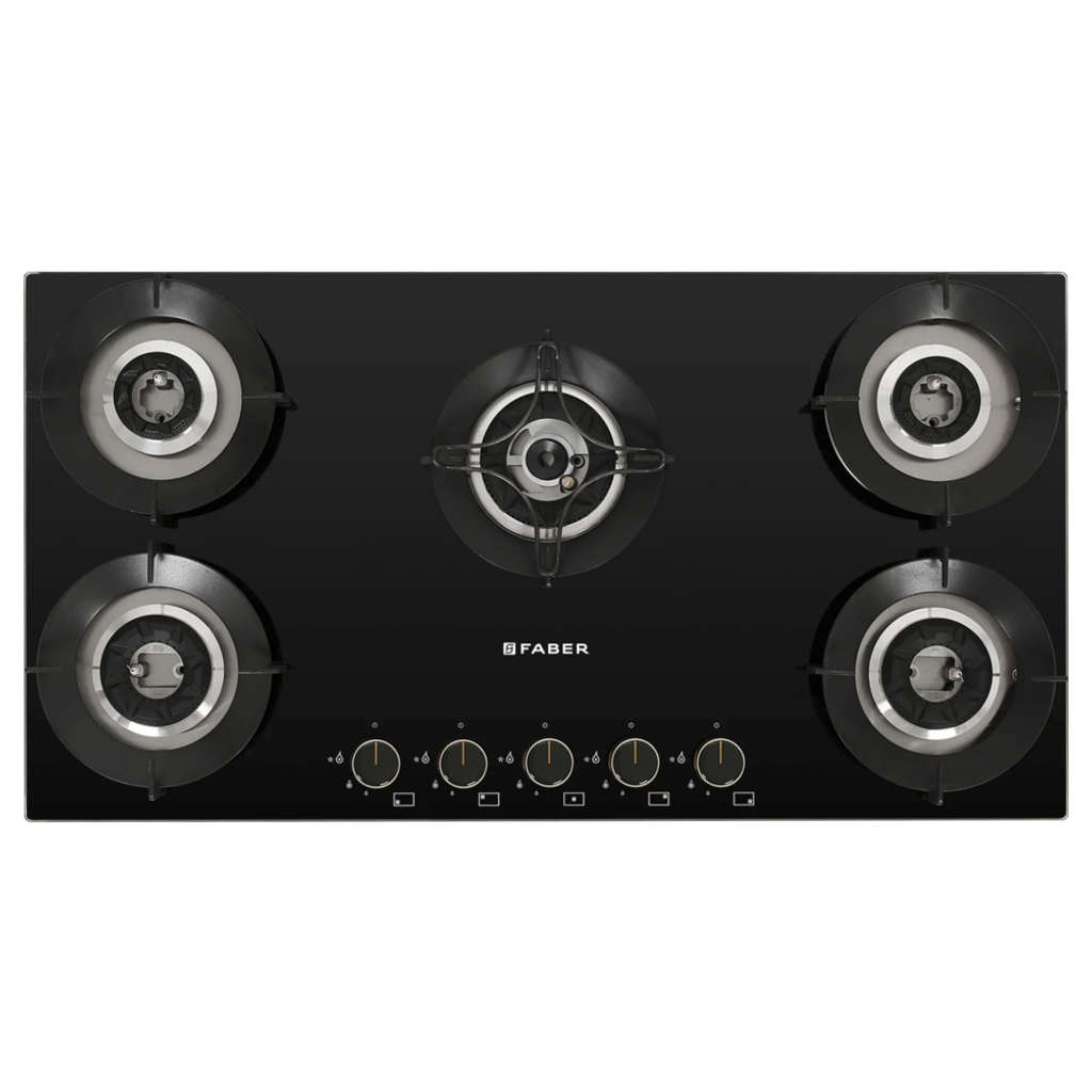 Faber Hob Superia Cooktop 5 Brass Burner HT 905 BR AI