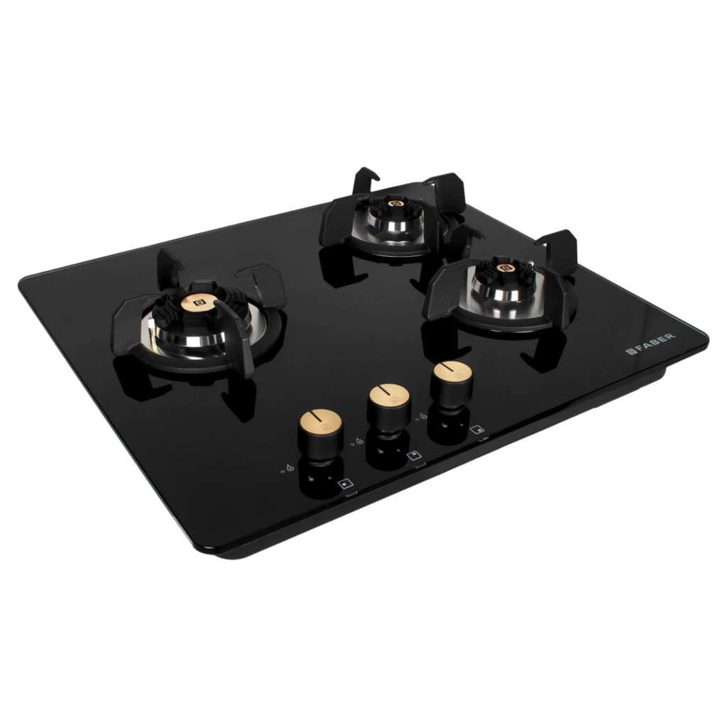 Faber Hob Maxus Cooktop 3 Brass Burner HT603 CRS BR CI AI