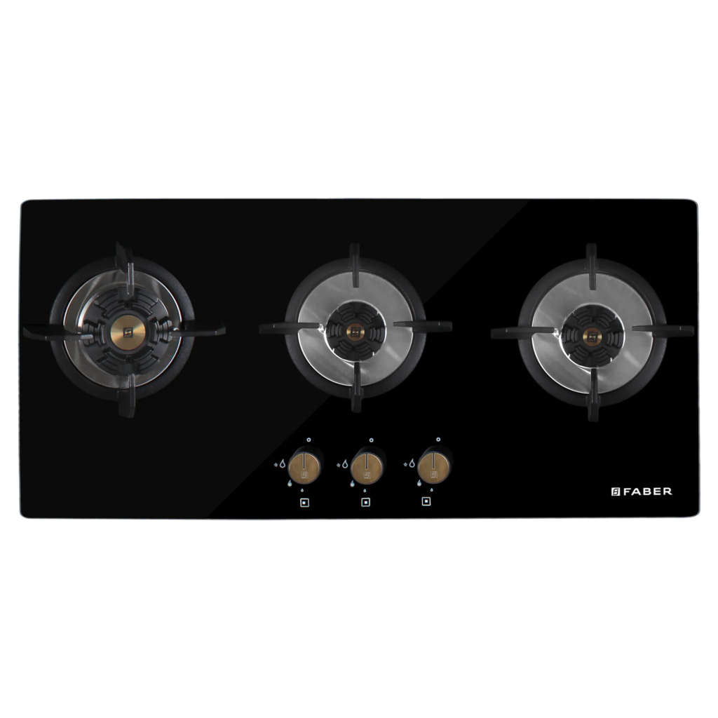 Faber Hob Maxus Cooktop 3 Brass Burner HT803 CRS BR CI AI