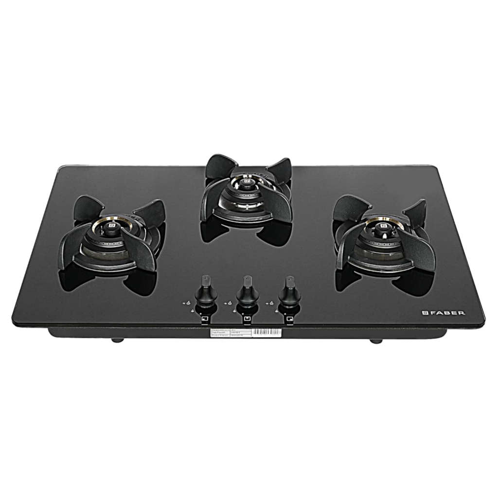 Faber Hob Ultima Plus Cooktop 3 Brass Burner HT783 CRS BR CI AI 