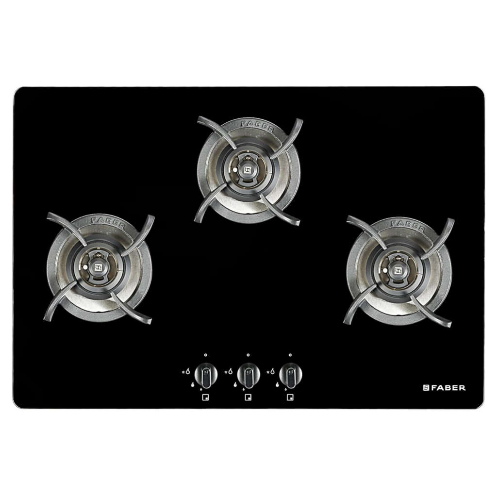 Faber Hob Ultima Plus Cooktop 3 Brass Burner HT783 CRS BR CI AI