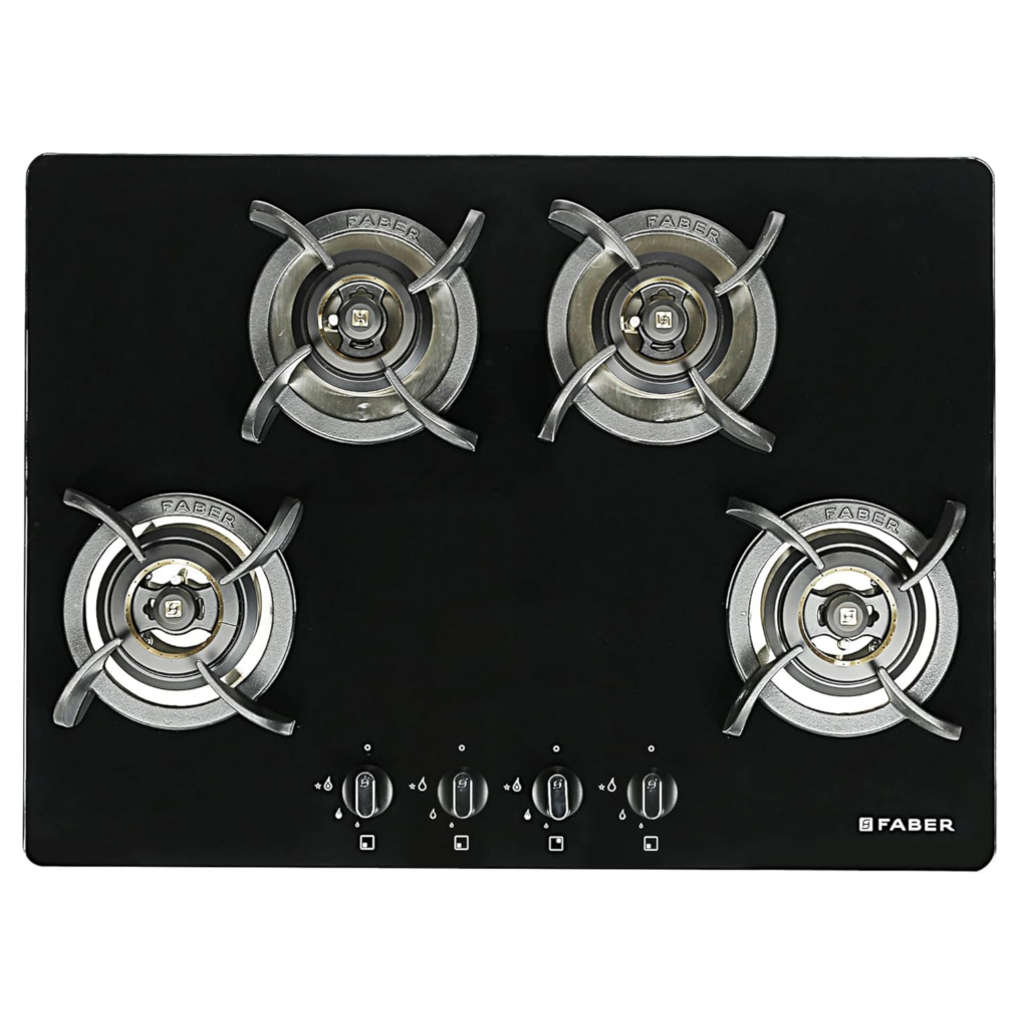 Faber Hob Ultima Cooktop 4 Brass Burner HT724 CRS BR CI AI