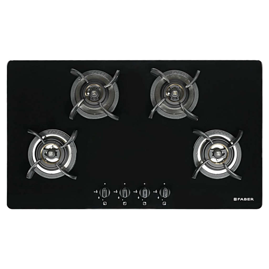 Faber Hob Ultima Cooktop 4 Brass Burner HT904 CRS BR CI AI