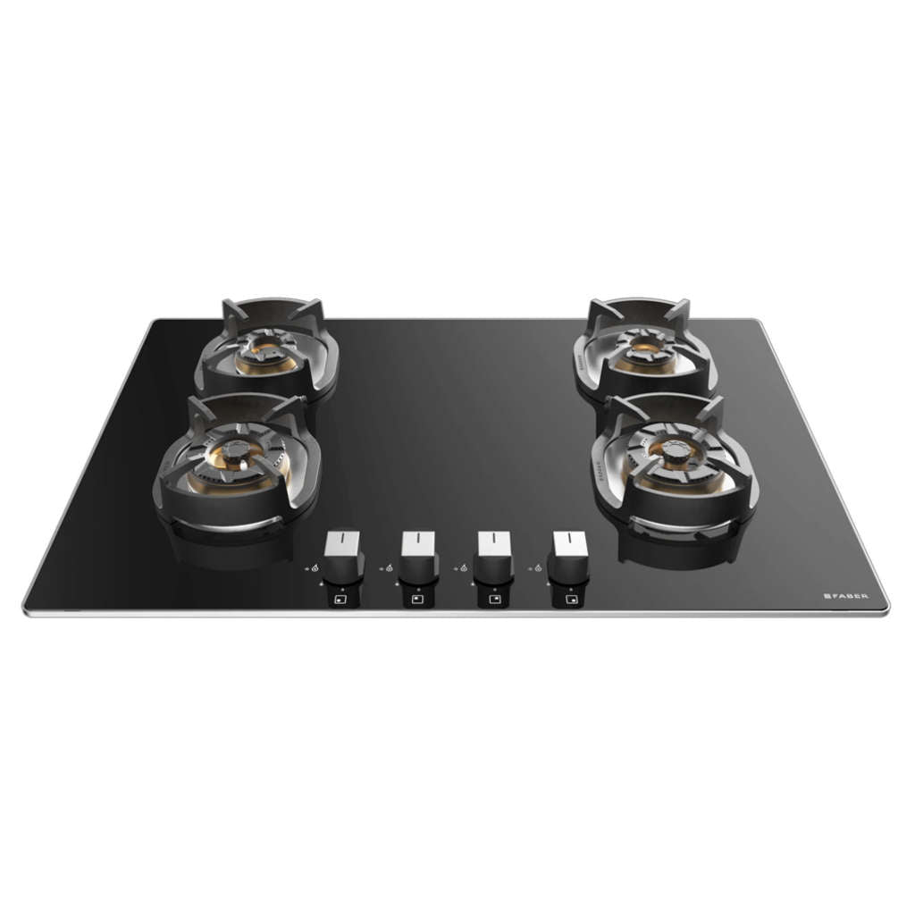 Faber Hob Nexus Cooktop 4 Brass Burner IND HT784 CRS BR CI AI 