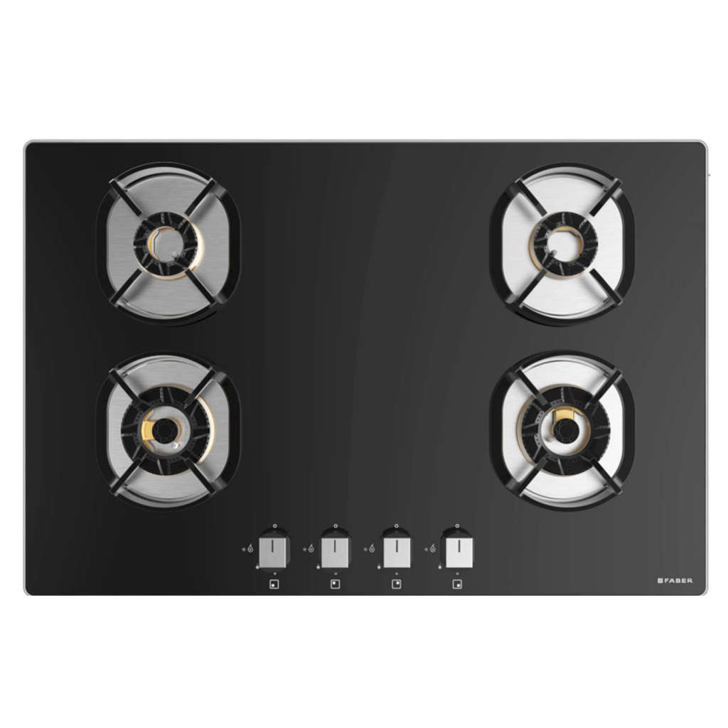 Faber Hob Nexus Cooktop 4 Brass Burner IND HT784 CRS BR CI AI