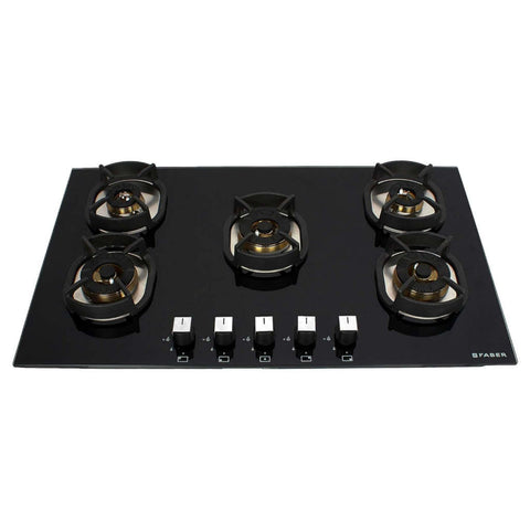 Faber Hob Nexus Cooktop 5 Brass Burner IND HT905 CRS BR CI AI 