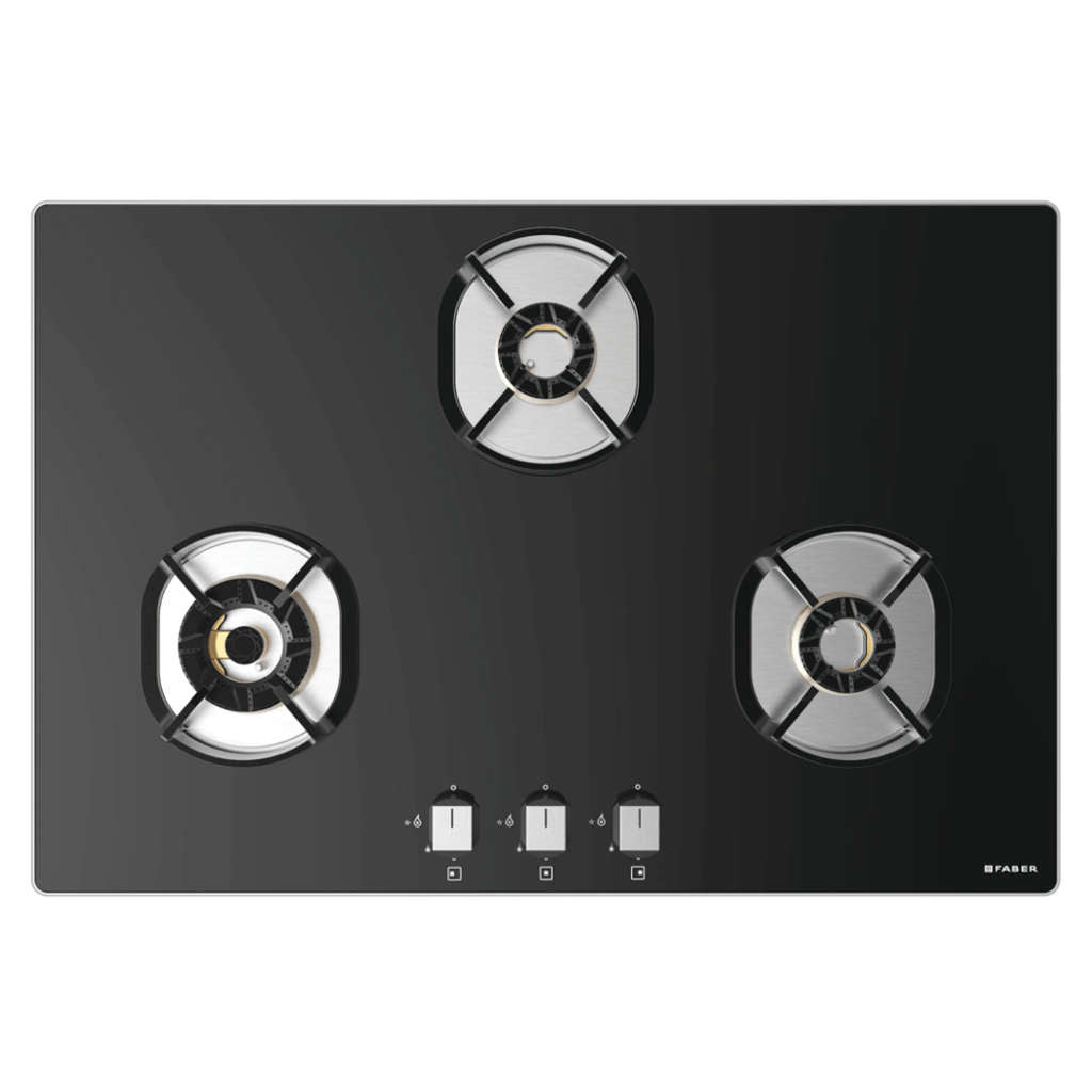 Faber Hob Nexus Star Cooktop 3 Brass Burner IND HT783 FFD CRS BR CI