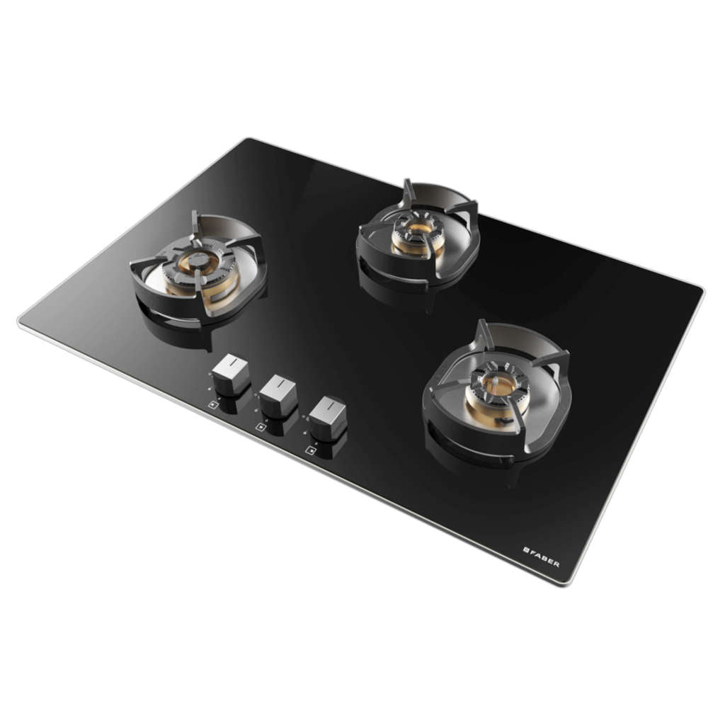 Faber Hob Nexus Star Cooktop 3 Brass Burner IND HT783 FFD CRS BR CI