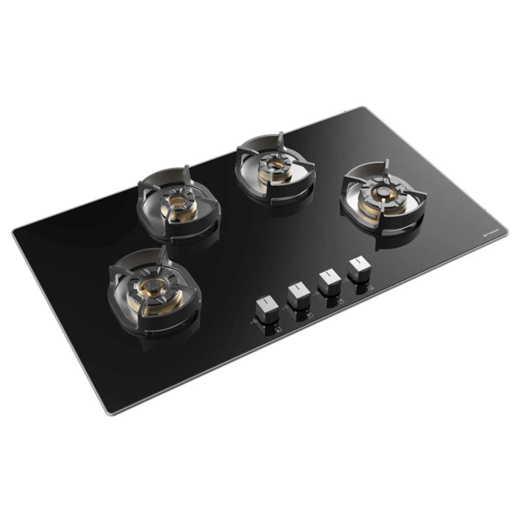 Faber Hob Nexus Star Cooktop 4 Brass Burner IND HT904 FFD CRS BR CI