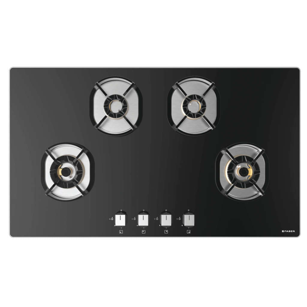 Faber Hob Nexus Star Cooktop 4 Brass Burner IND HT904 FFD CRS BR CI