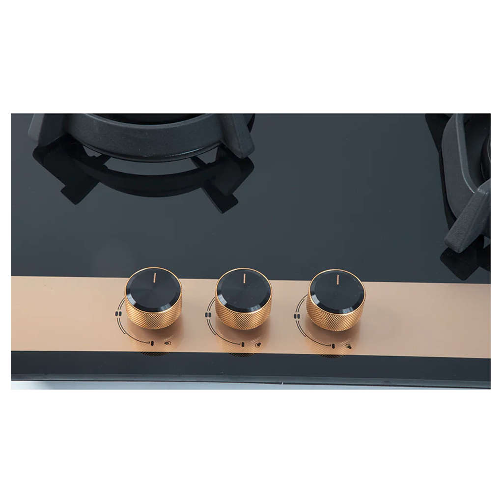 Faber Hob Utopia Pro Cooktop 3 Brass Burner HT 603 BR CI