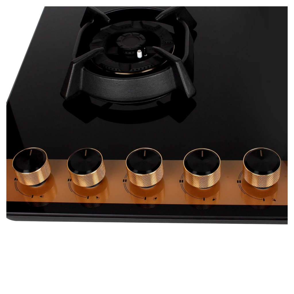 Faber Hob Utopia Pro Cooktop 5 Brass Burner HT 905 BR CI