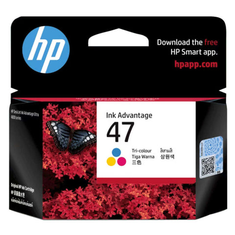 HP 47 Tri-Color Original Cartridge 6ZD61AA 