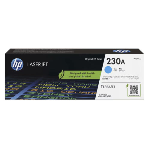 HP 230A Cyan Original LaserJet Toner Cartridge W2301A 