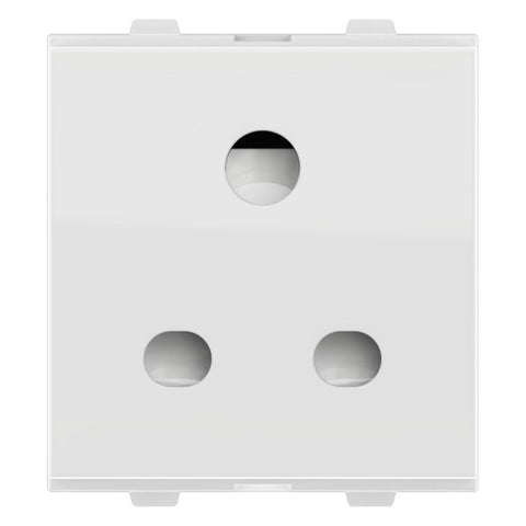 GM 10A Combined Socket 2 Module Glossy White AB 2 029 