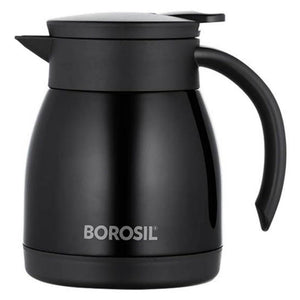 Borosil Insulated Stainless Steel Tea Pot 500 ml Black FLKT50BLK13 