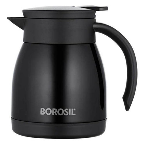 Borosil Insulated Stainless Steel Tea Pot 1.5 Litre Black FLKT15BLK19 