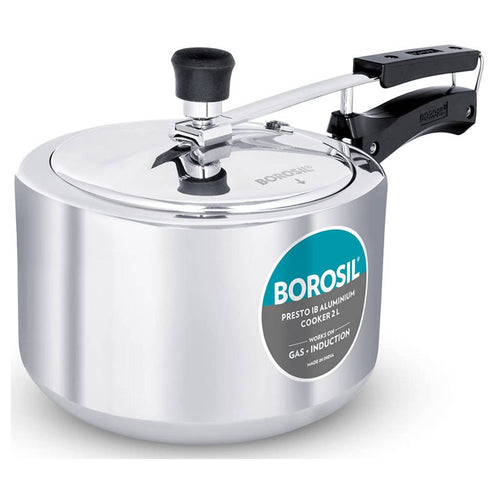 Borosil Presto Induction Base Aluminium Pressure Cooker 2 Litre CFPC2LAL01 