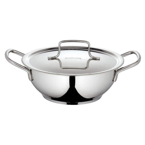 Borosil Cookfresh Stainless Steel Deep Kadai With Lid 1.8 Litre CFDK20SS16 