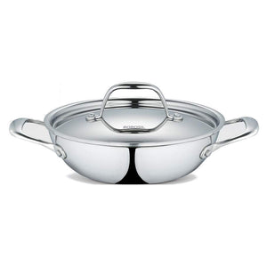 Borosil Cookfresh Stainless Steel Five-Ply Kadai 22 cm CFKD22SS21 