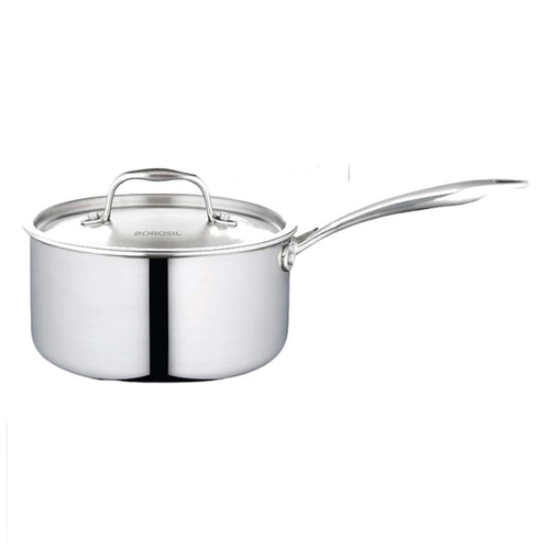 Borosil Cookfresh Five-Ply Sauce Pan 14 cm CFSP14SS31 