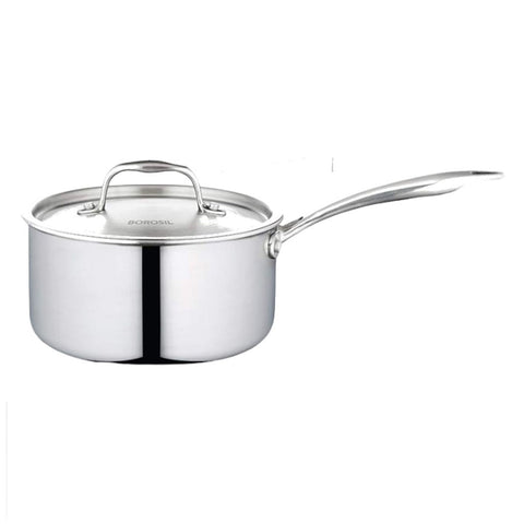 Borosil Cookfresh Five-Ply Sauce Pan 16 cm CFSP16SS31 