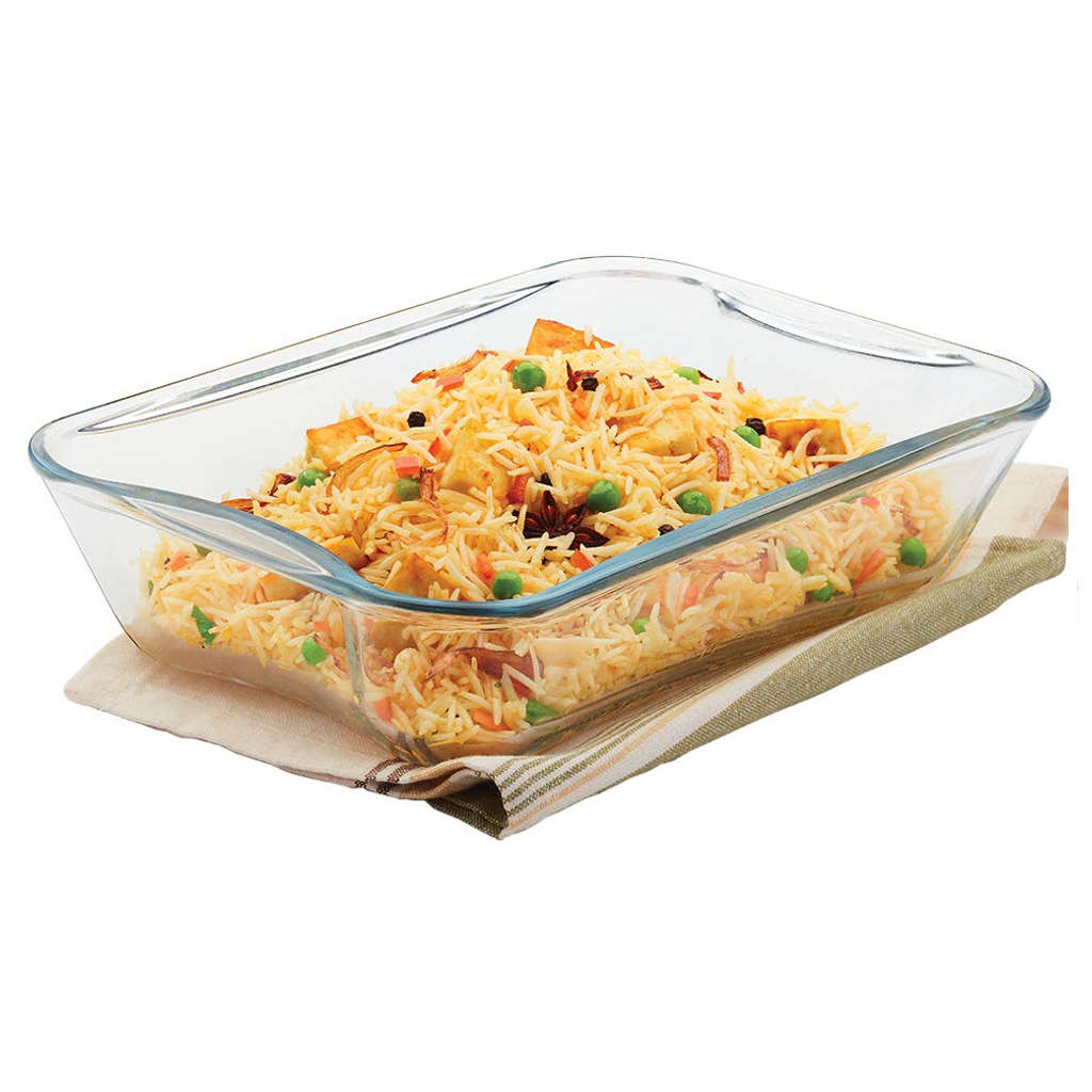 Borosil EasyGrip Rectangular Baking Dish 1.5 Litre IH22RCR7215