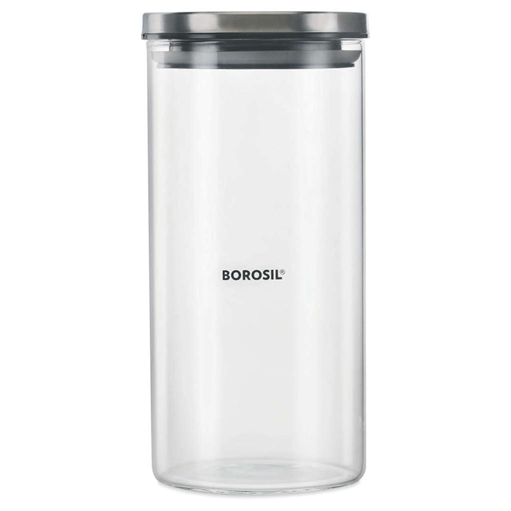 Borosil Classic Glass Storage Jar 1.2 Litre BCLJR961200