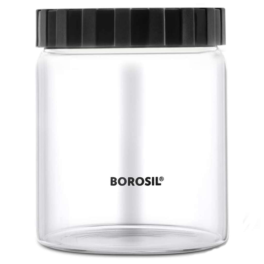 Borosil Endura Airtight Glass Storage Jar With PP Lid 600 ml BVVGJRPP600