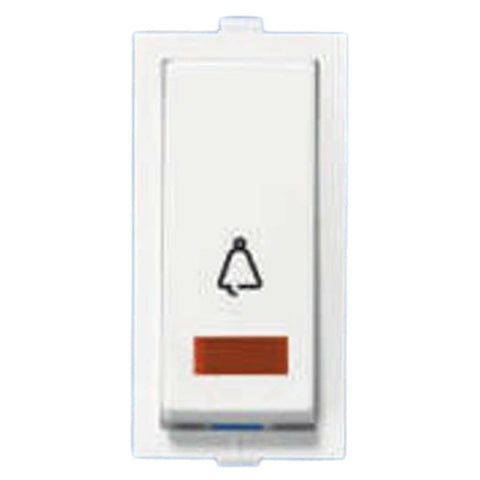 Orbit Express Modular Series Rocker 10A Bell Push Switch With Indicator White 1415 