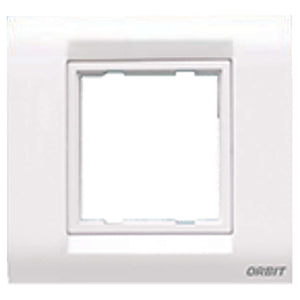 Orbit Express Modular Series Metal Box Cover Plate 2 Module White 1502 