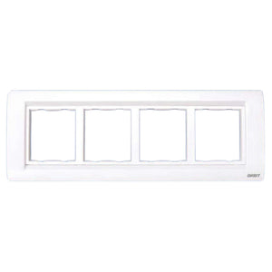 Orbit Express Modular Series Metal Box Horizontal Cover Plate 8 Module White 1506 